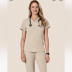 Mandala Khaki Scrubs Set
